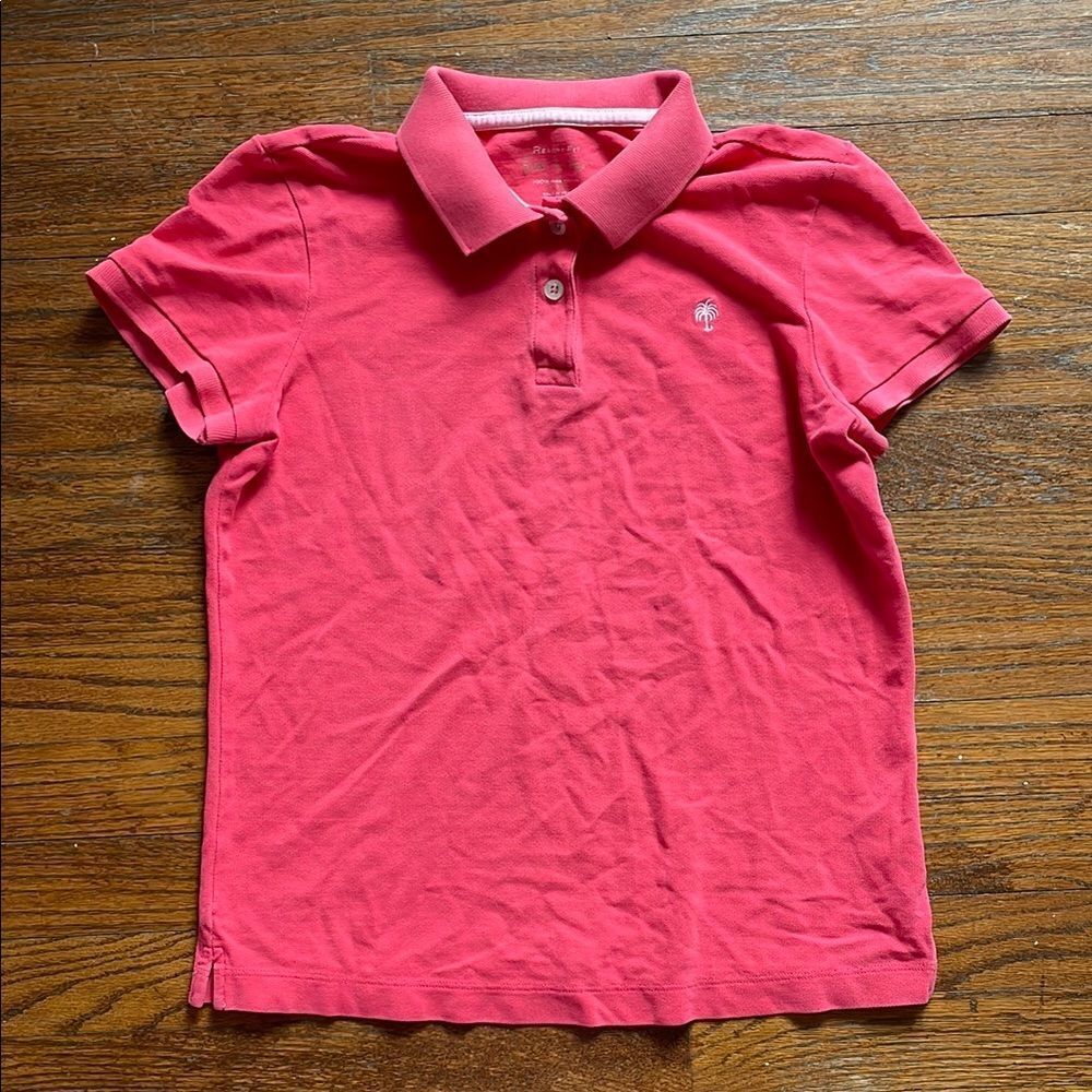 Lilly Pulitzer Red/Pink Beach Fit Polo